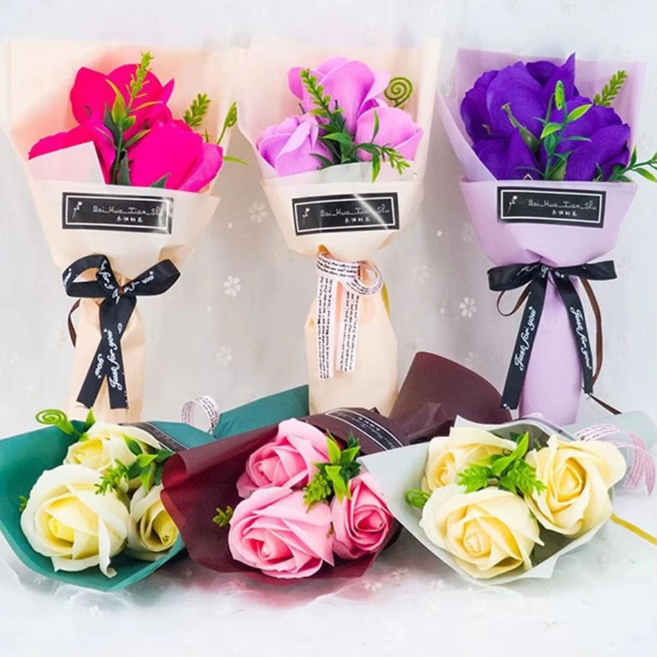 Artificial Soap Rose Flowers – Wedding & Party DIY Decor 50–100pcs Artificial Flower Decor Babs