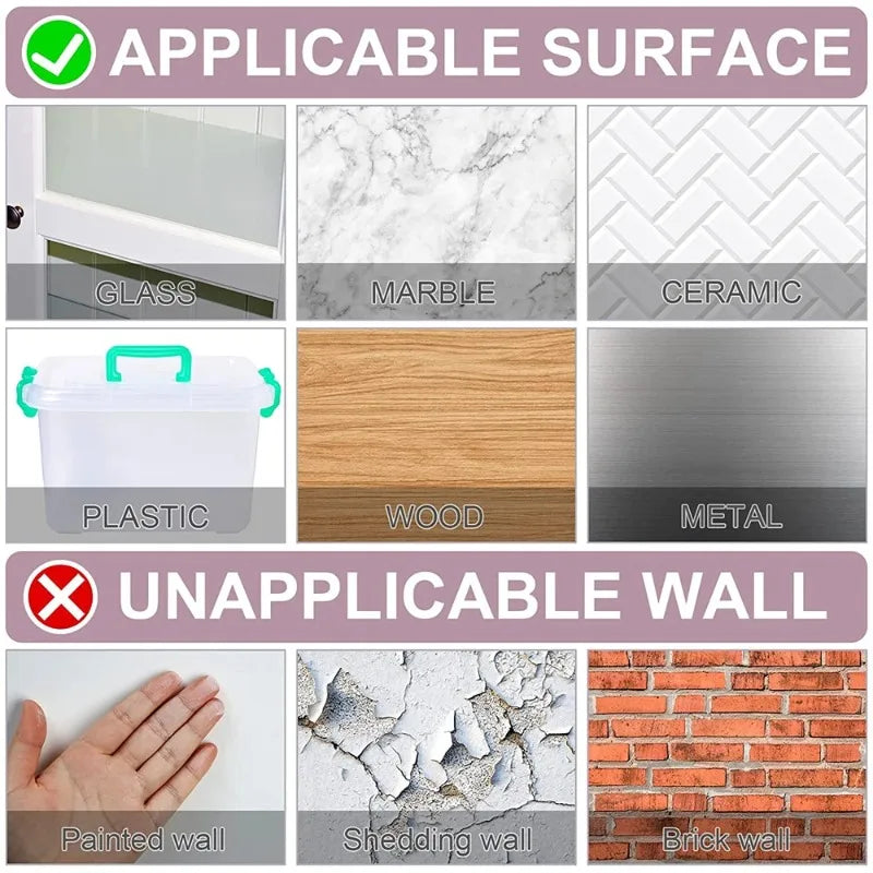Reusable Double-Sided Adhesive Tape – Clear No-Trace Wall Mount Mounting Adhesive Tape Babs