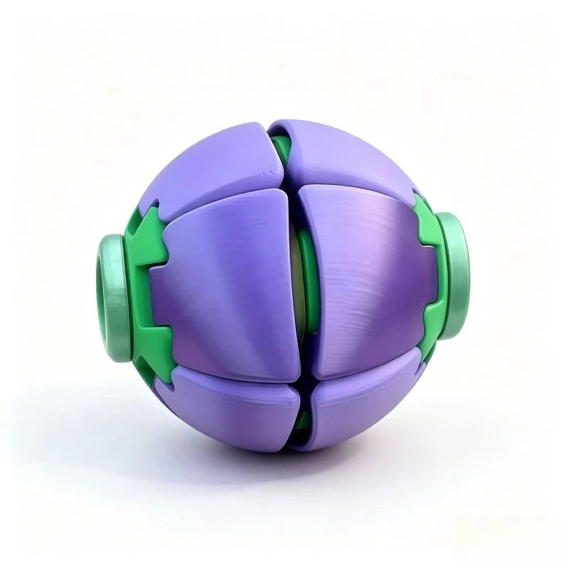 Rotating Fidget Ball Toy – Press & Spin Fingertip Puzzle Fidget Toy Babs