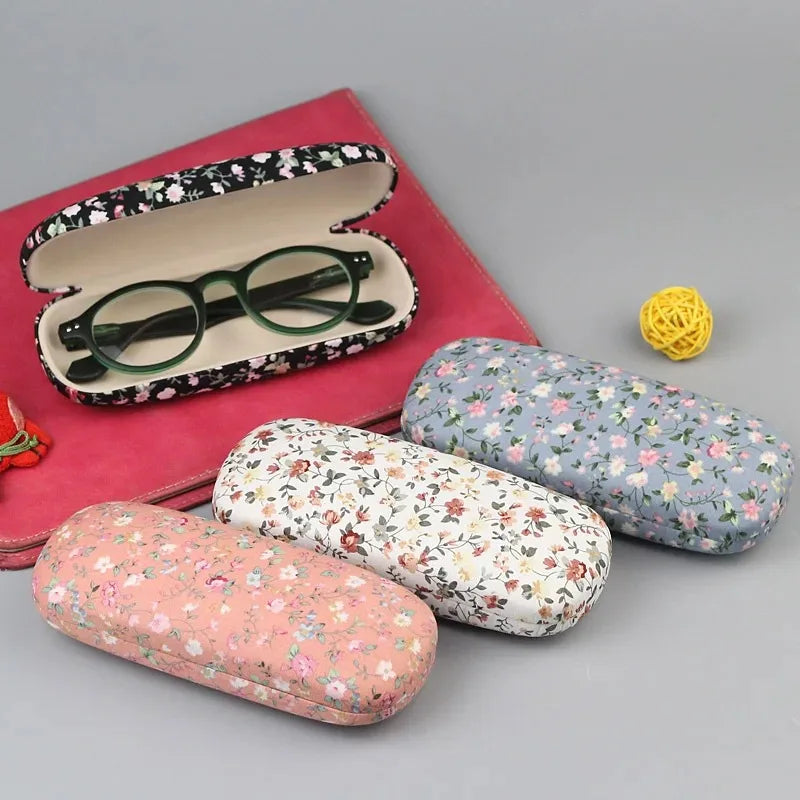 Floral Fabric Hard Glasses Case – Eyewear Protector | Babs Eyeglass Case Babs