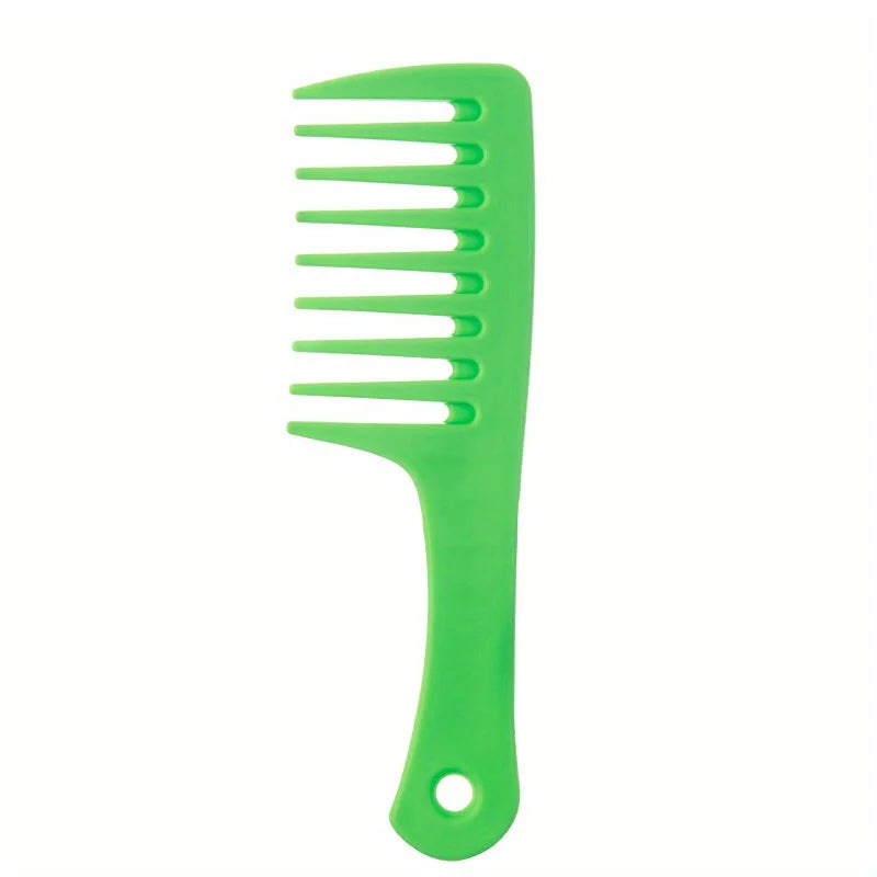 Anti-Static Wide Tooth Hair Comb – Detangling & Styling Wide Tooth Comb Babs green