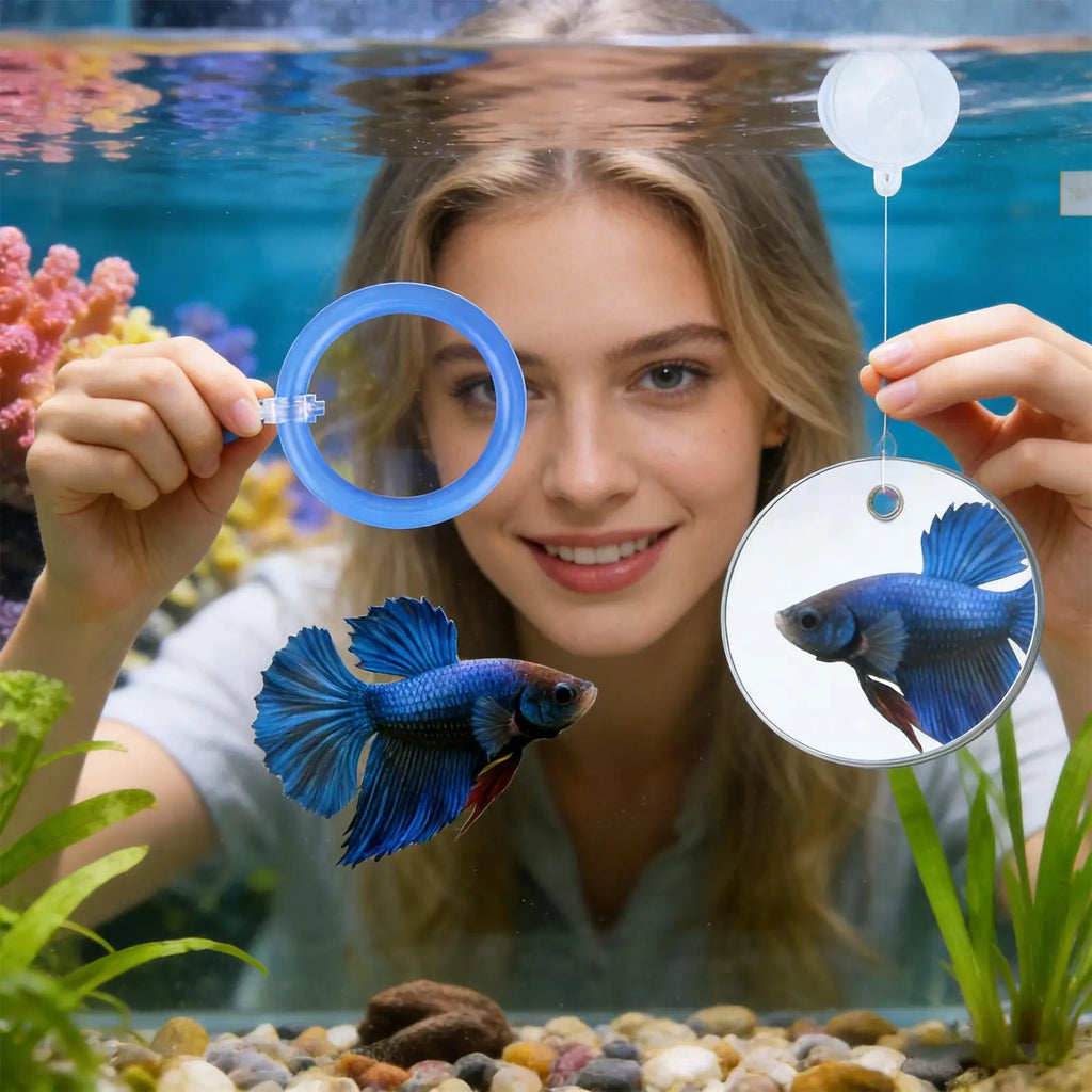 2Pcs Betta Fish Training Ring & Feeding Ring | Tank Toy Fish Tank Toy Babs