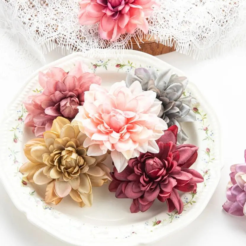 Silk Chrysanthemum Artificial Flower Heads – Wedding & Home Decor Artificial Flower Heads Babs