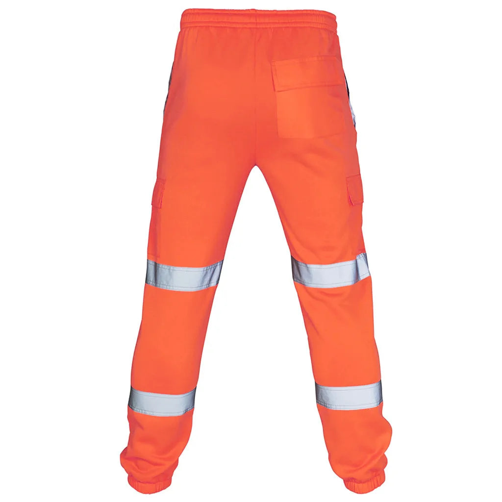 Men's High-Visibility Reflective Safety Work Pants Workwear Reflective Work Pants Babs Orange L