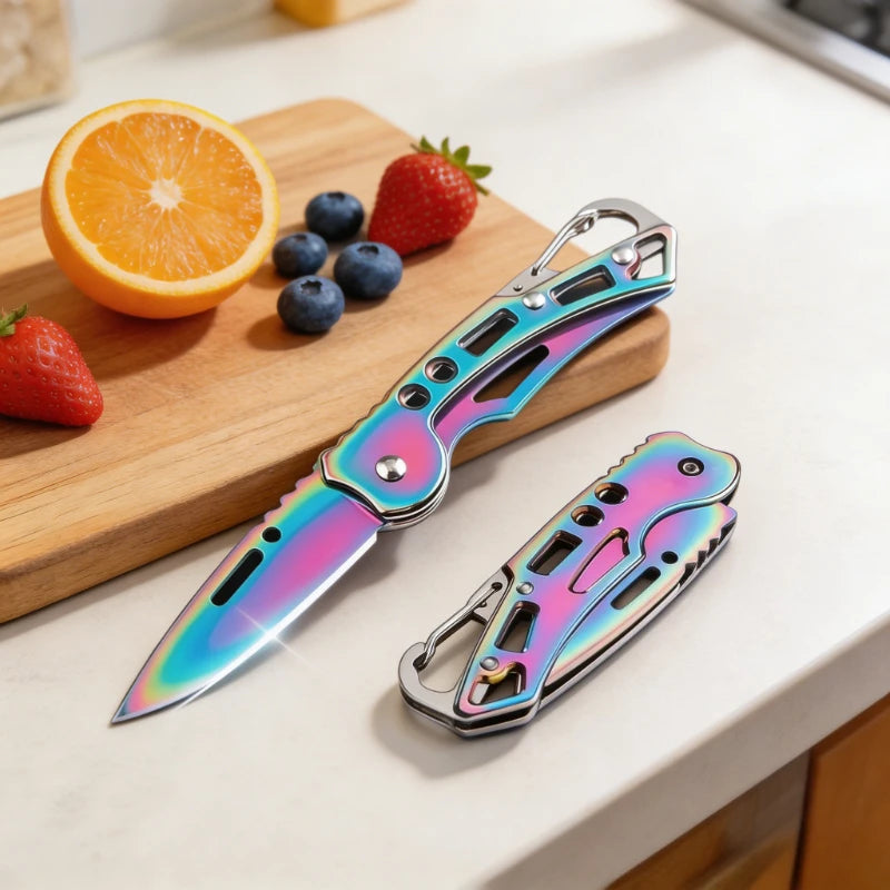 Folding Fruit Knife – Stainless Steel Portable Pocket Knife Folding Pocket Knife Babs