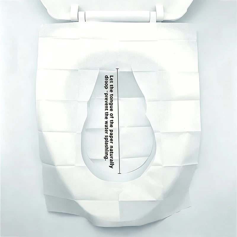 10-Pack Disposable Toilet Seat Covers – Flushable & Travel-Ready Disposable Toilet Cover Babs