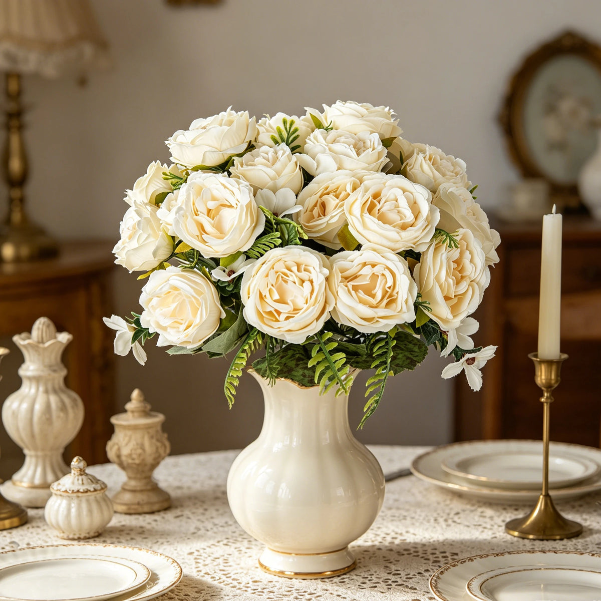 Silk Peony Artificial Flower Bouquet for Wedding & Home Décor Artificial Flower Bouquet Babs