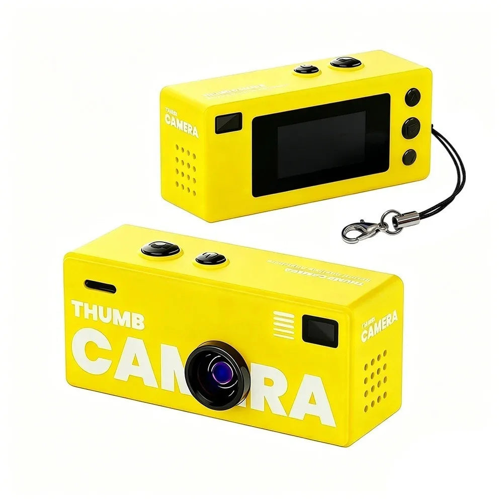 KEBIDUMEI 1080P Thumb Mini Camcorder – Pocket Camera Mini Pocket Camcorder Babs YELLOW