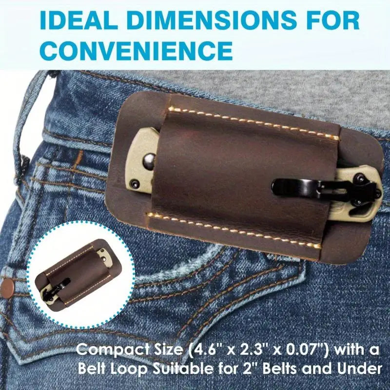 Genuine Leather EDC Knife Sheath & Flashlight Holster Leather Knife Sheath Babs