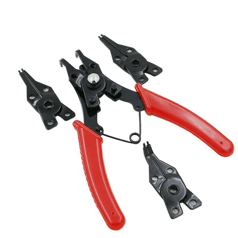 4-in-1 Snap Ring Pliers Set | Circlip Hand Tool Kit Snap Ring Pliers Babs 1pc red
