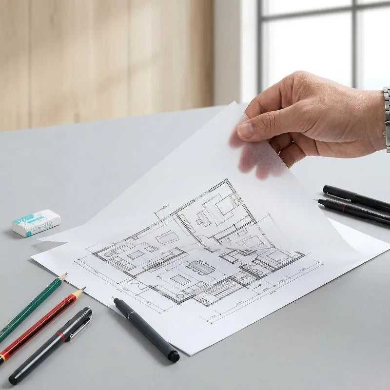 A4 Tracing Paper 100 Sheets – Calligraphy & Art Sketch Tracing Paper Babs