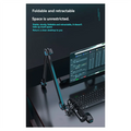 Adjustable Desk Mount Scissor Arm Mic Stand – 360° Rotation Scissor Arm Mic Stand Babs Black