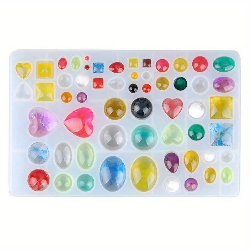 DIY Crystal Mirror Silicone Mold for Earring & Pendant Making Jewelry Craft Mold Babs