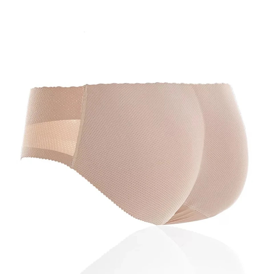 Women's Padded Butt Lifter Shapewear Hip Enhancer Boyshorts Padded Shapewear Babs No.880 Beige S