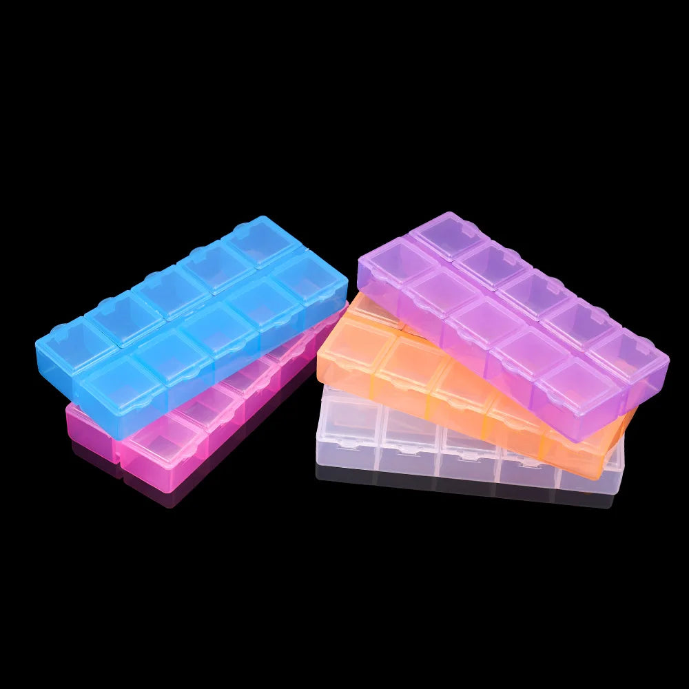 10-Grid Jewelry Organizer Box – Beads & Craft Storage Case Jewelry Storage Box Babs