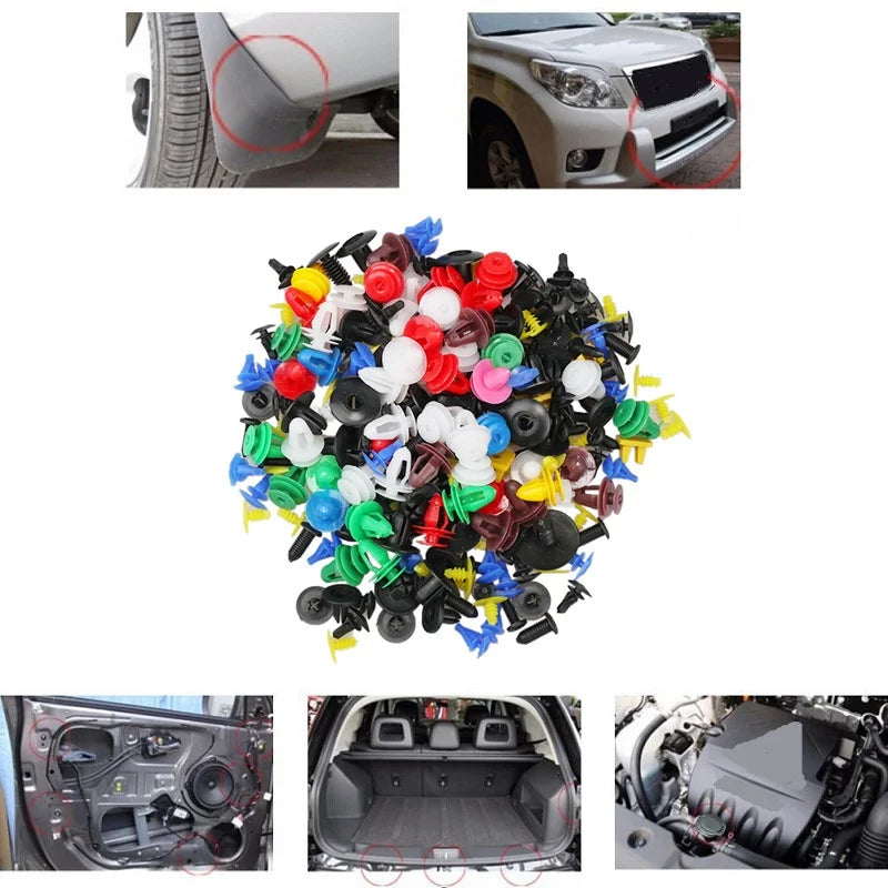 Universal Car Plastic Clips Fastener Assortment Kit – 50/1000 Pcs Auto Fastener Clip Kit Babs