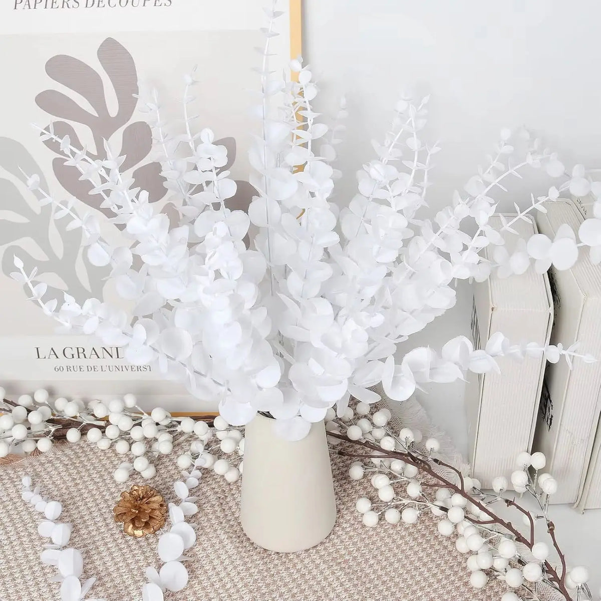 Artificial Eucalyptus Stems – Wedding, Wreath & Home Decor Artificial Leaf Stems Babs