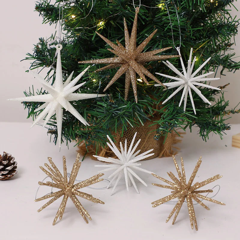 Glitter Exploding Star Christmas Ornament – Xmas Tree Pendant Christmas Tree Ornament Babs