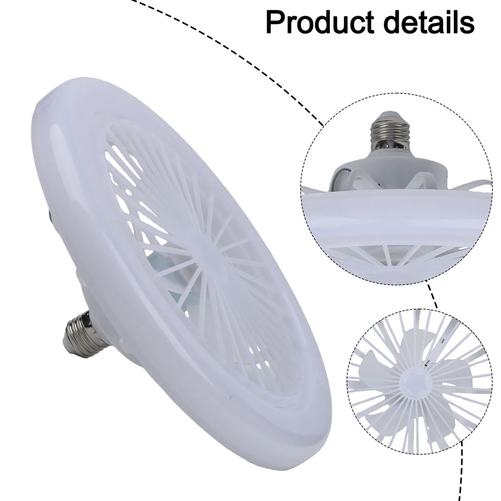 LEENKEA E27 2-in-1 LED Fan Bulb with Remote Control LED Fan Bulb Babs