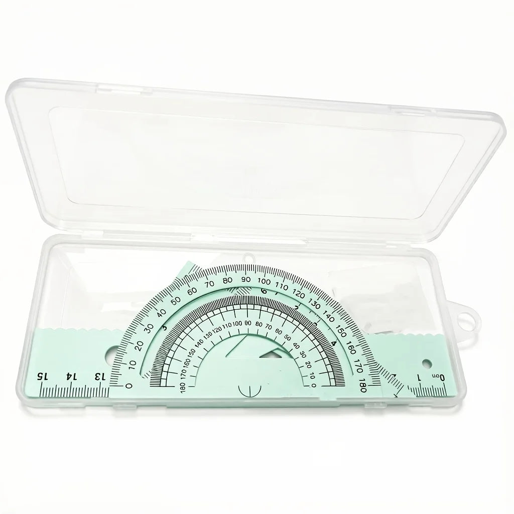 Geometric Ruler Set – Protractor, Triangle & Drawing Tools Geometric Ruler Set Babs light green