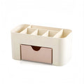 Makeup Organizer with Drawer & 6 Compartments | Cosmetics Box Makeup Organizer Babs Light pink