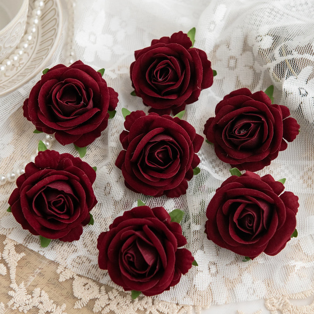 Artificial Silk Rose Heads for Wedding, Home Decor & DIY Crafts Artificial Flower Heads Babs