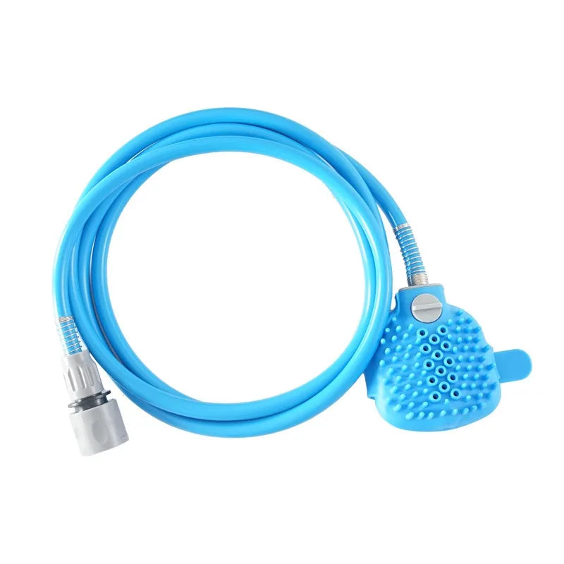 Pet Bathing Brush & Massage Shower Head – Adjustable Flow Pet Grooming Shower Babs