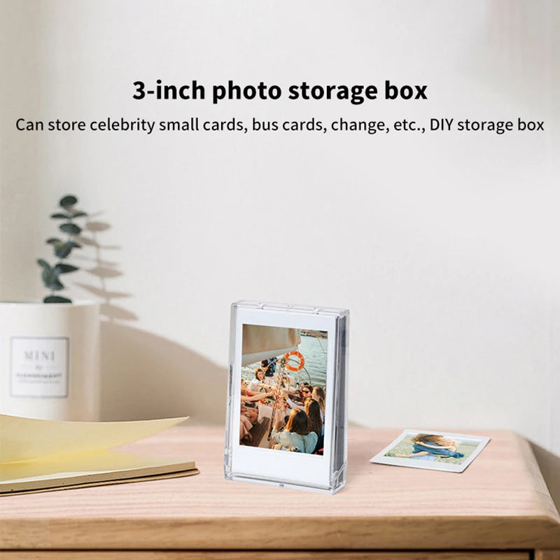 Instax Mini 3-Inch Photo Storage Box – Ice Cream Case & Strap Instant Photo Case Babs