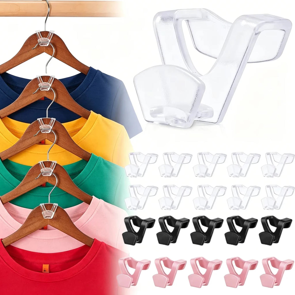 20-Pc Multicolored Clothes Hanger Connectors | Space Saver Hanger Connectors Babs