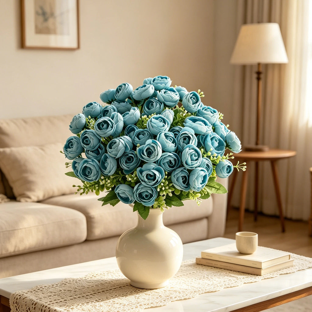 Silk Artificial Tea Bud Flowers – Wedding Bouquet & Home Decor Artificial Silk Flowers Babs
