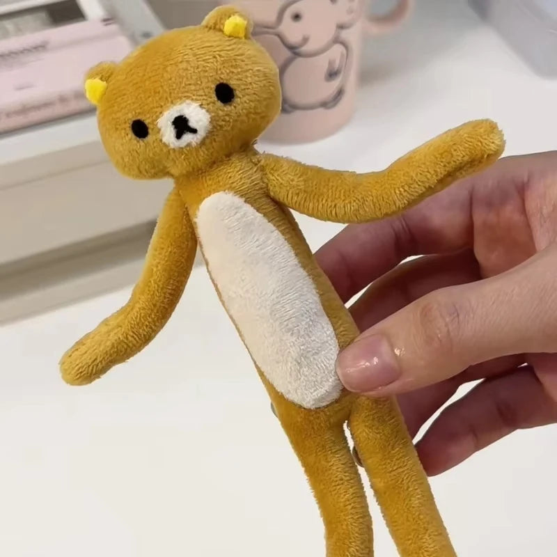 Cute Long Leg Bear Plush Keychain & Bag Charm – Soft Stuffed Doll Plush Keychain Charm Babs