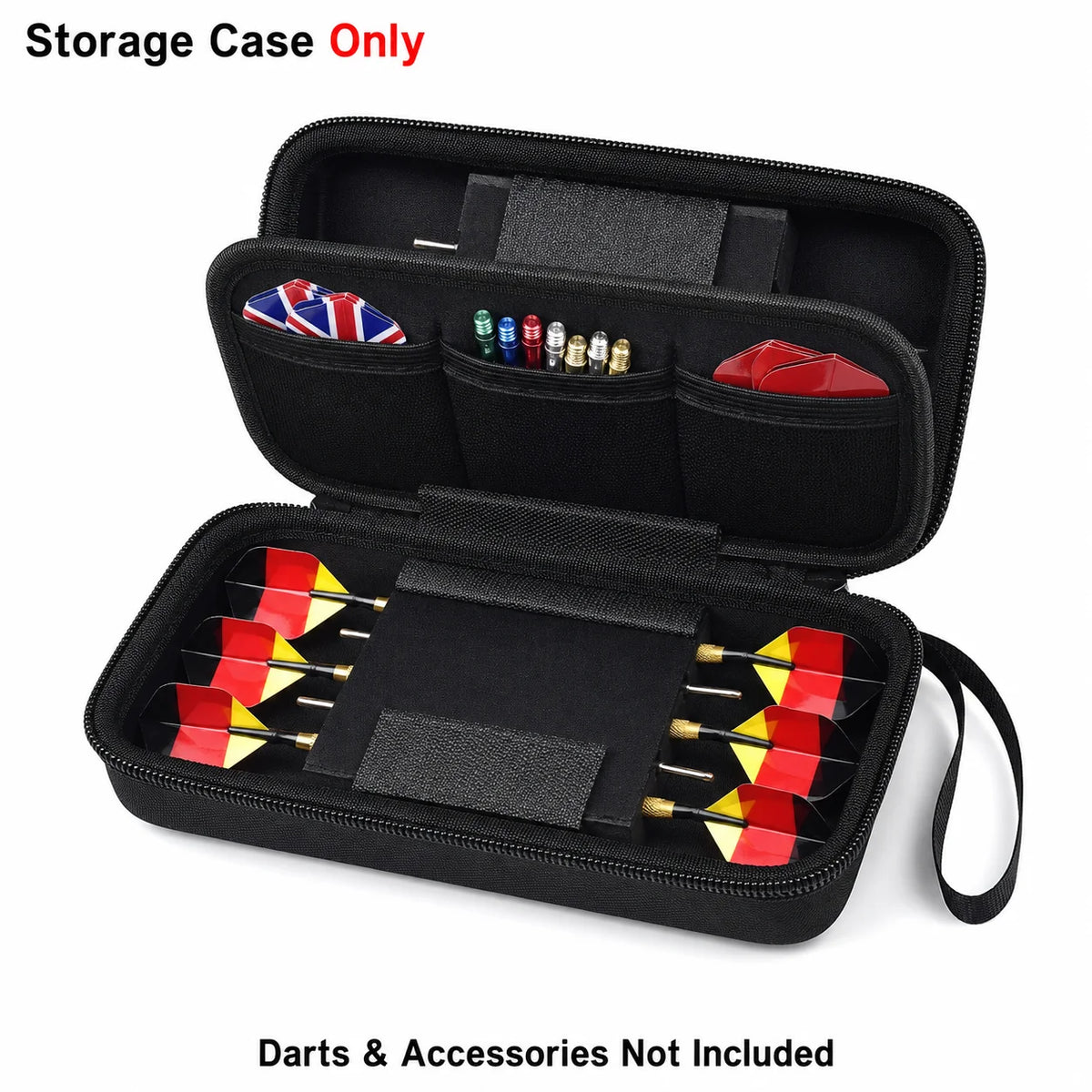 EVA Dart Case for 6 Steel & Soft Tip Darts – Travel Box Dart Carrying Case Babs