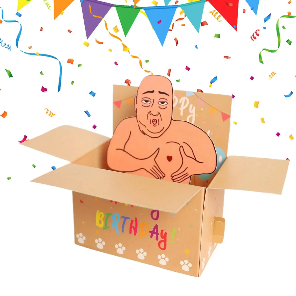 Funny 3D Pop-Up Happy Birthday Card – Hilarious Whimsical Design Pop-Up Greeting Card Babs