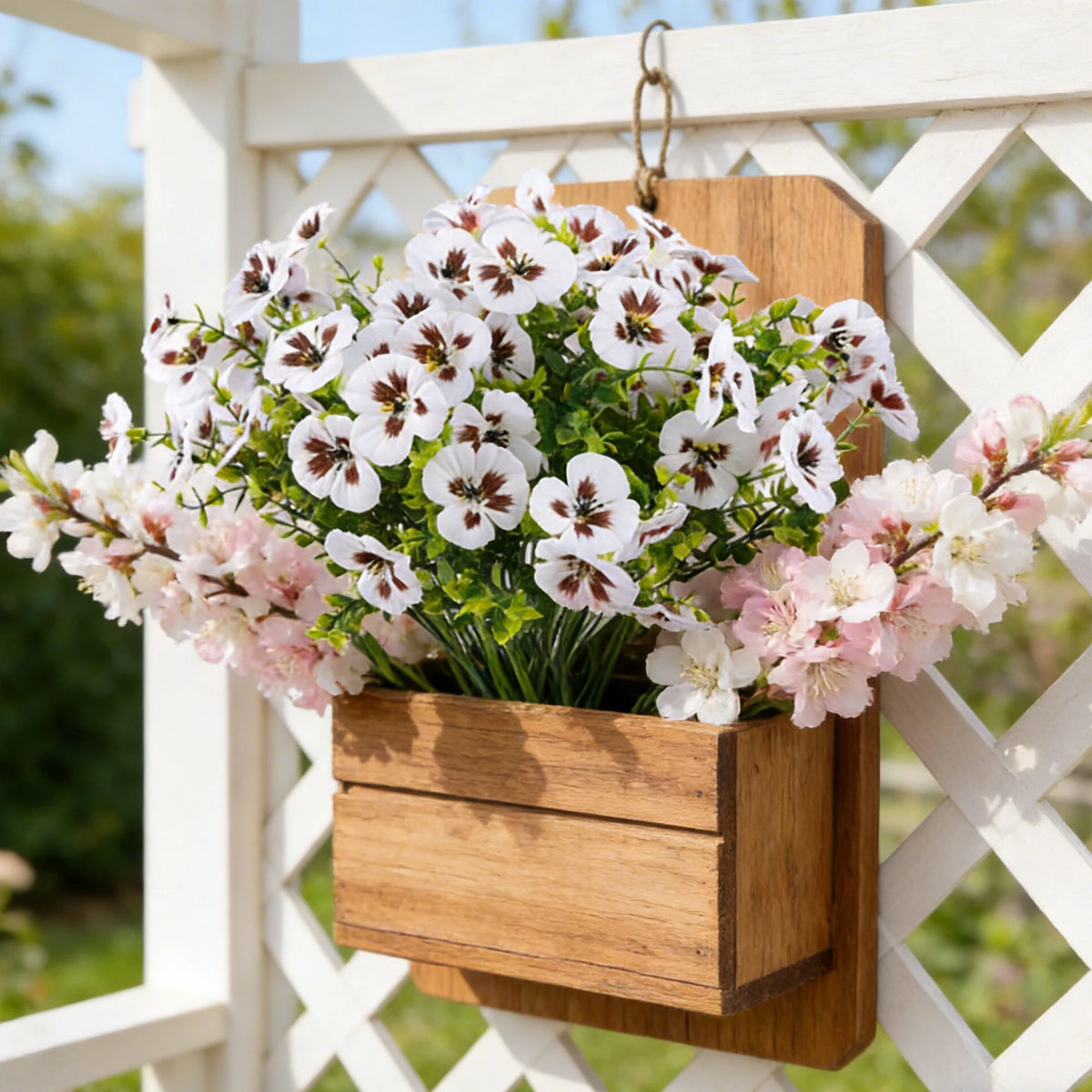 6 Bundles Artificial Silk Pansy Flowers for Wedding & Home Décor Artificial Flower Bouquet Babs