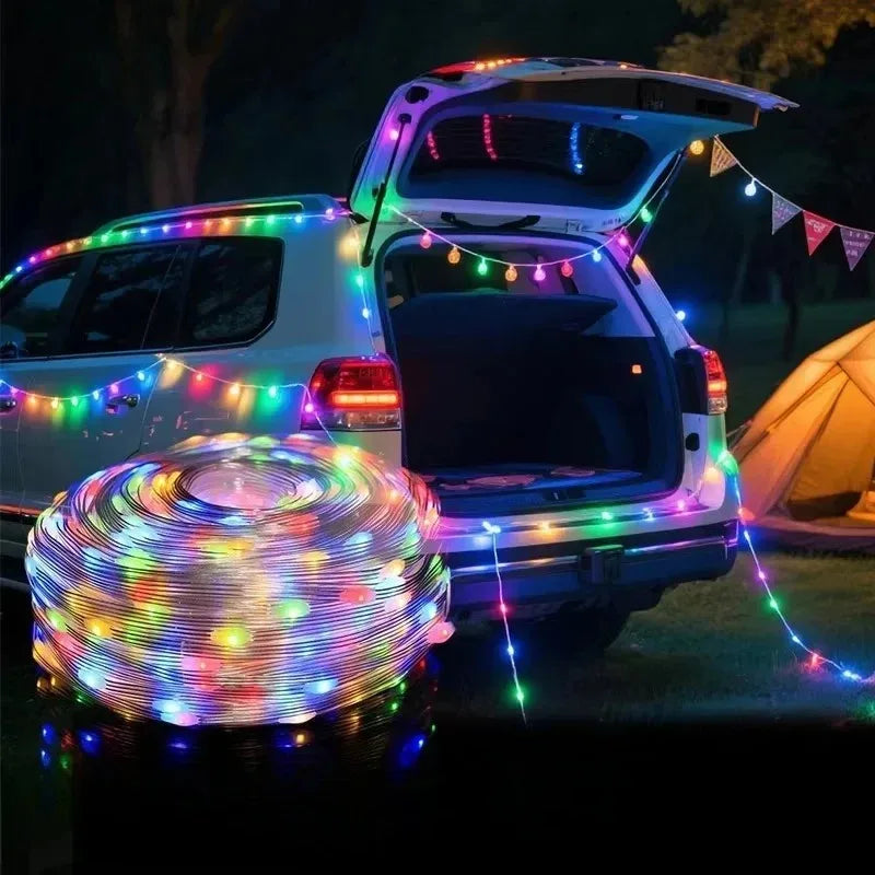 USB RGB LED String Lights Bluetooth App Control – Car & Home RGB LED String Lights Babs