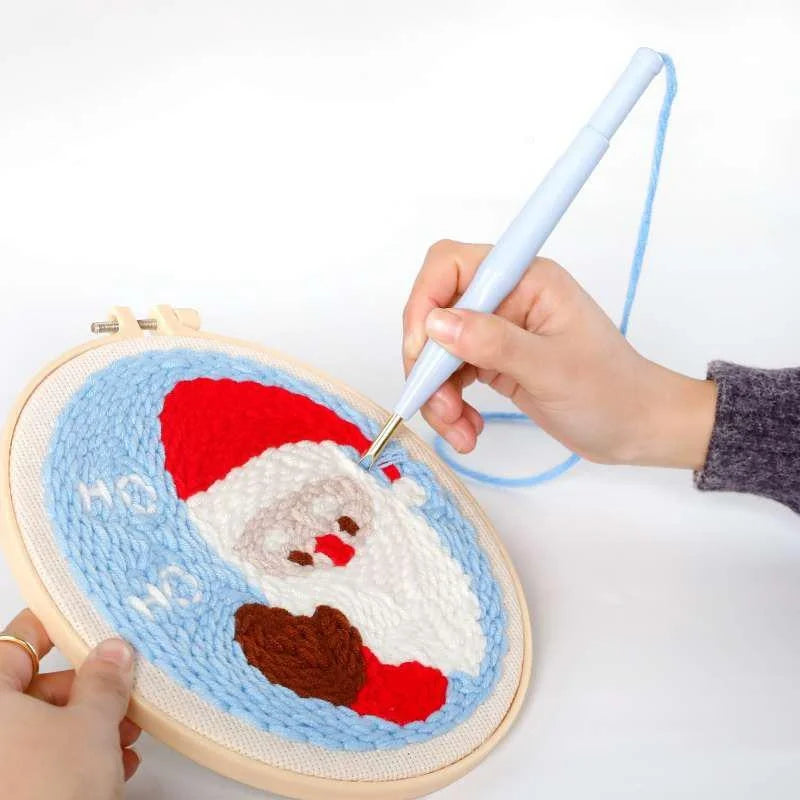 Punch Needle Embroidery Kit – Magic Needle Pen & DIY Tool Embroidery Needle Kit Babs