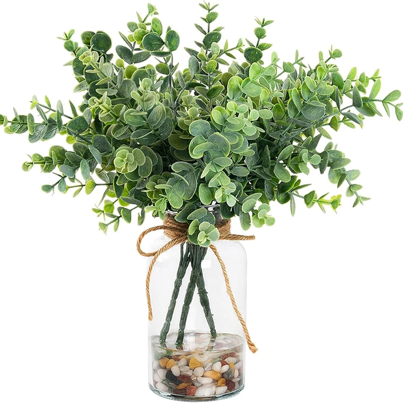Artificial Eucalyptus Branch Plastic Leaves – 1/3 Pcs Décor Artificial Plant Décor Babs