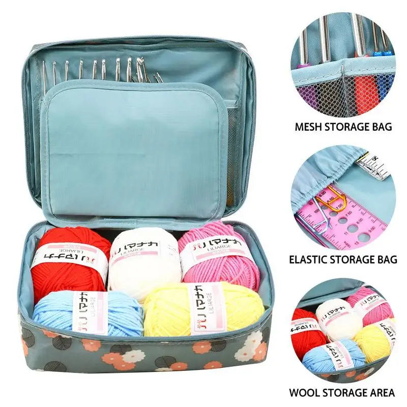 Ergonomic Crochet Hooks Set with Storage Bag | Beginner Kit Crochet Hook Set Babs