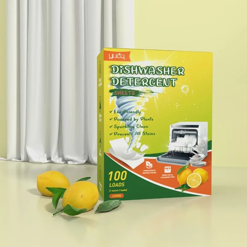 Dishwasher Cleaning Tablets 100-Pack – Brightening & Degreasing Dishwasher Cleaning Tablets Babs