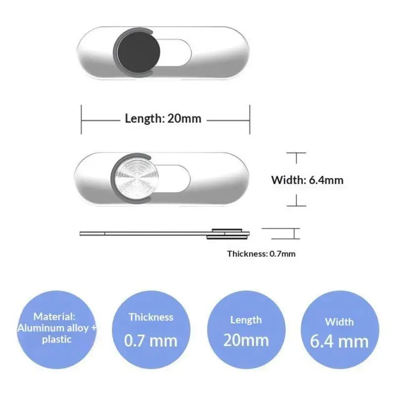 Webcam Cover Slide – Ultra-Thin Privacy Guard for Phone & Laptop Webcam Privacy Cover Babs