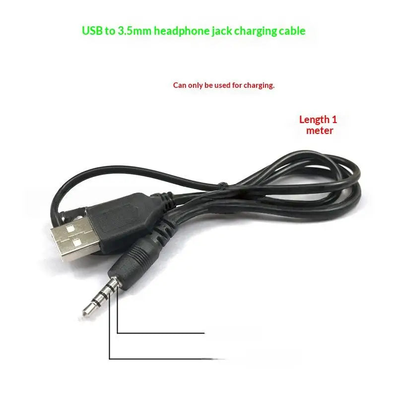 3.5mm Charging Cable for Motorcycle Helmet Intercom Headset Intercom Charging Cable Babs