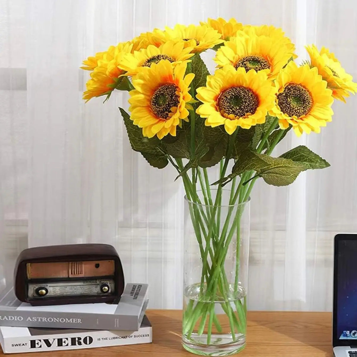 Silk Artificial Sunflowers – Wedding, Home & Garden Décor Artificial Silk Flowers Babs
