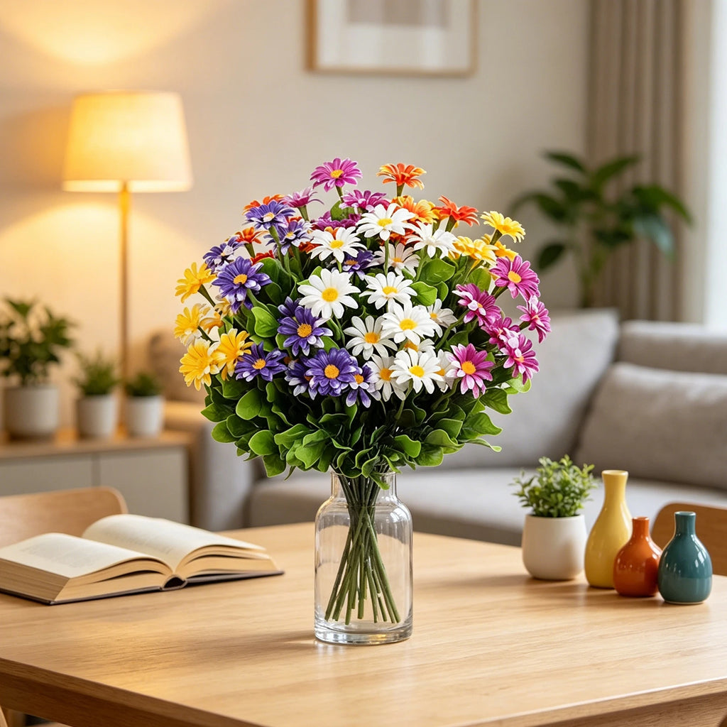 Artificial Silk Daisy Flowers for Wedding, Home & Party Decor Artificial Flowers Babs