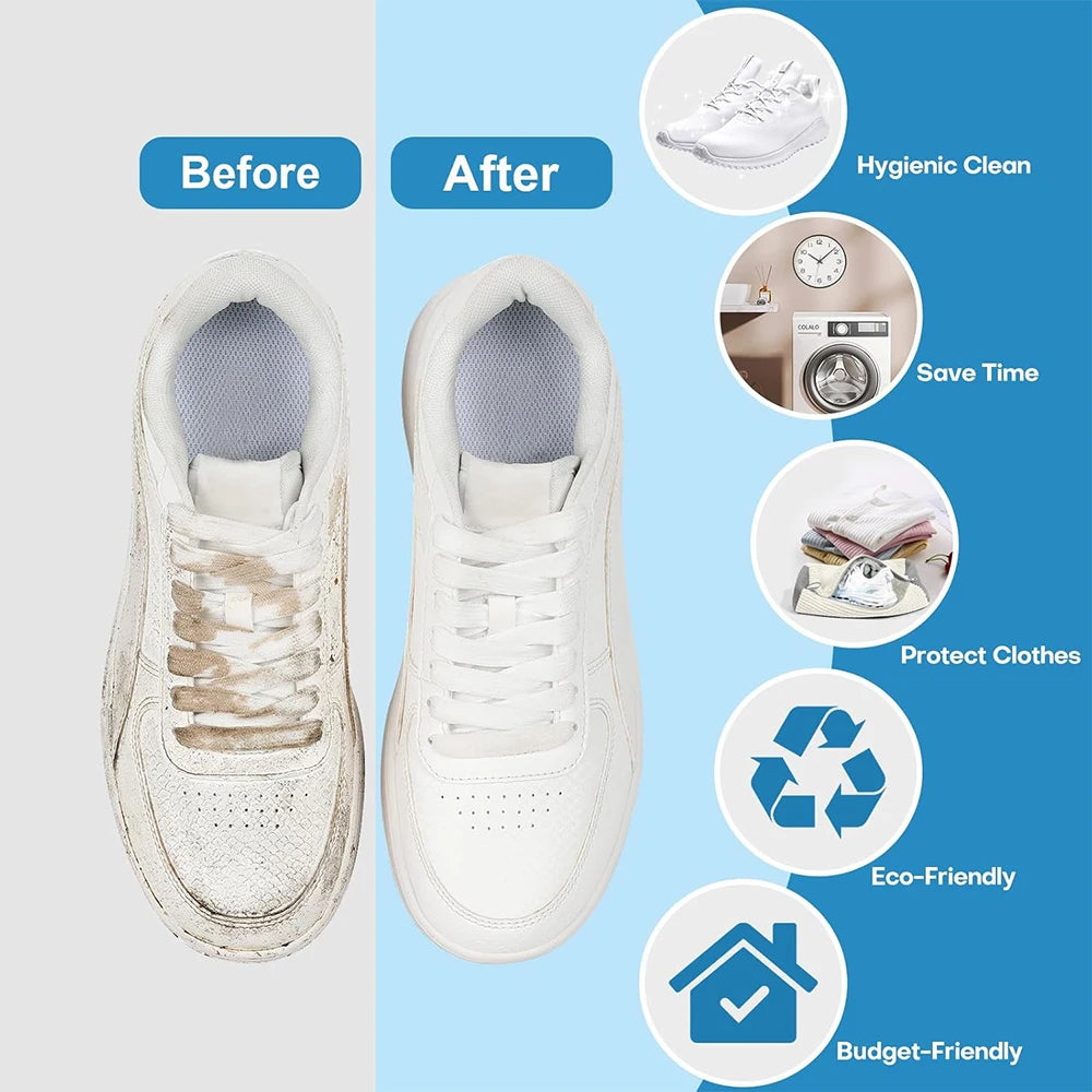 Microfiber Shoe Washing Bag for Washer & Dryer – Reusable Laundry Shoe Bag Babs