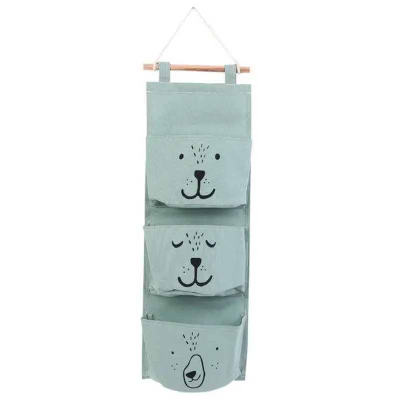 3-Pocket Wall Hanging Organizer Bag – Foldable Storage Hanger Hanging Storage Organizer Babs