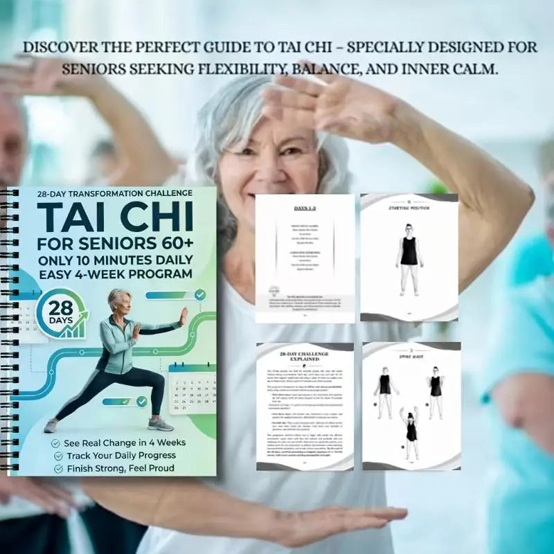 28-Day Tai Chi for Seniors – 10-Min Daily Walking Program Book Senior Fitness Book Babs