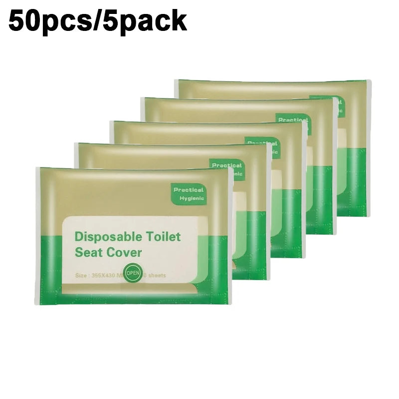Disposable Toilet Seat Covers – Travel, Camping & Home Use Disposable Toilet Cover Babs 50pcs