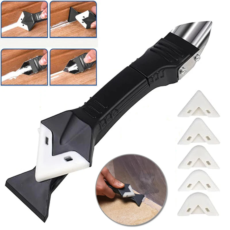 3-in-1 Silicone Caulking Tool Kit – Caulk Remover & Finisher Caulking Tool Kit Babs