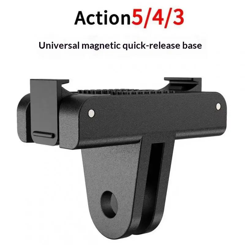 Magnetic Two-Claw Adapter 1/4" Thread for Action Cameras Camera Mount Adapter Babs Action5Pro 4 3