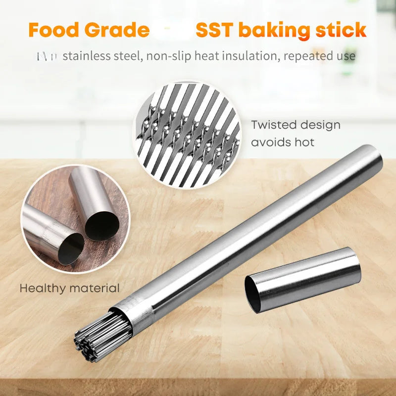 Reusable Stainless Steel BBQ Skewers – Kebab Grilling Set BBQ Skewer Set Babs